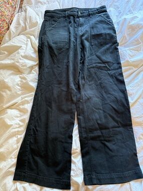AE Wide Leg Black Utility Pants